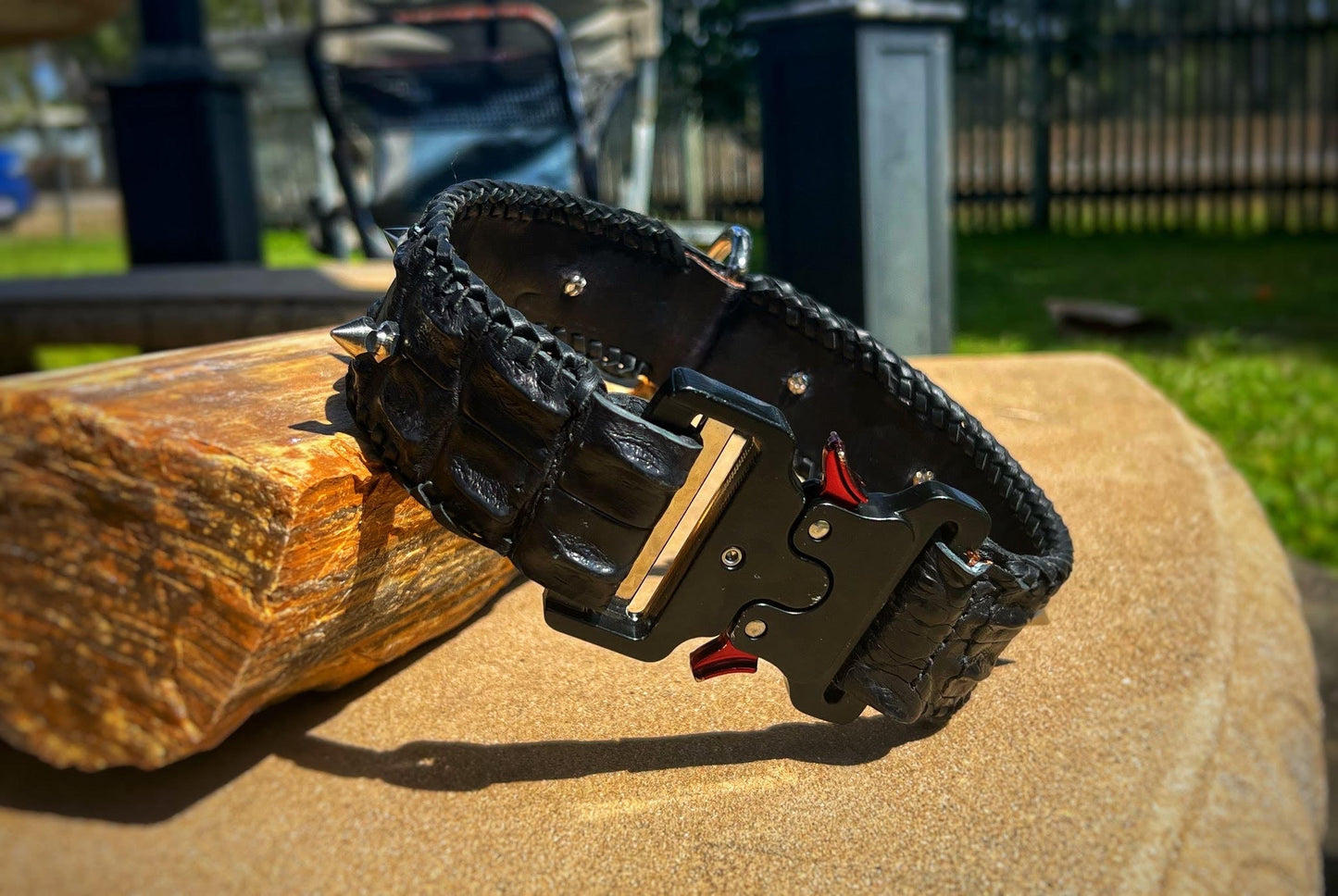 Custom Handmade Townsvillain Crocodile Collar